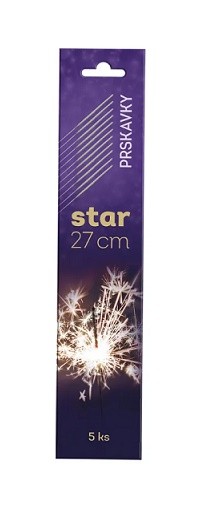 Prskavky Star 27cm /5ks - Dekorace a domácnost Dekorace Ostatní
